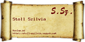 Stoll Szilvia névjegykártya